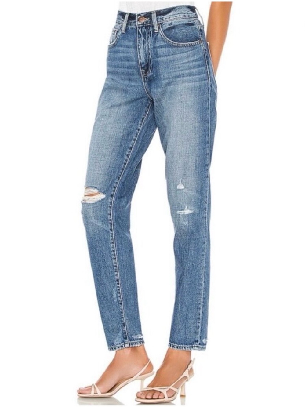 Pistola Presley Jeans Size 26 Blue City Of Angels High Rise Straight Grunge Boho